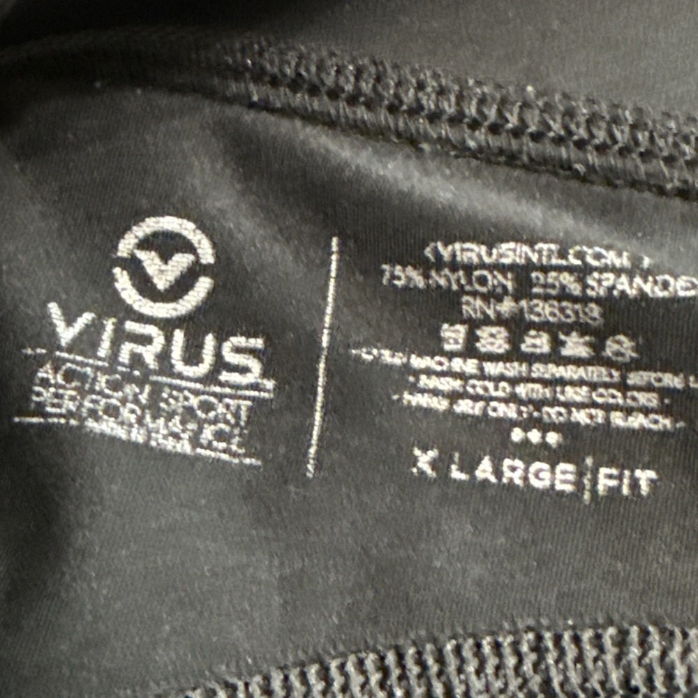 Mens Virus Compression Performance Pants Spandex Tights Black Align XL X-Large - Picture 5 of 9